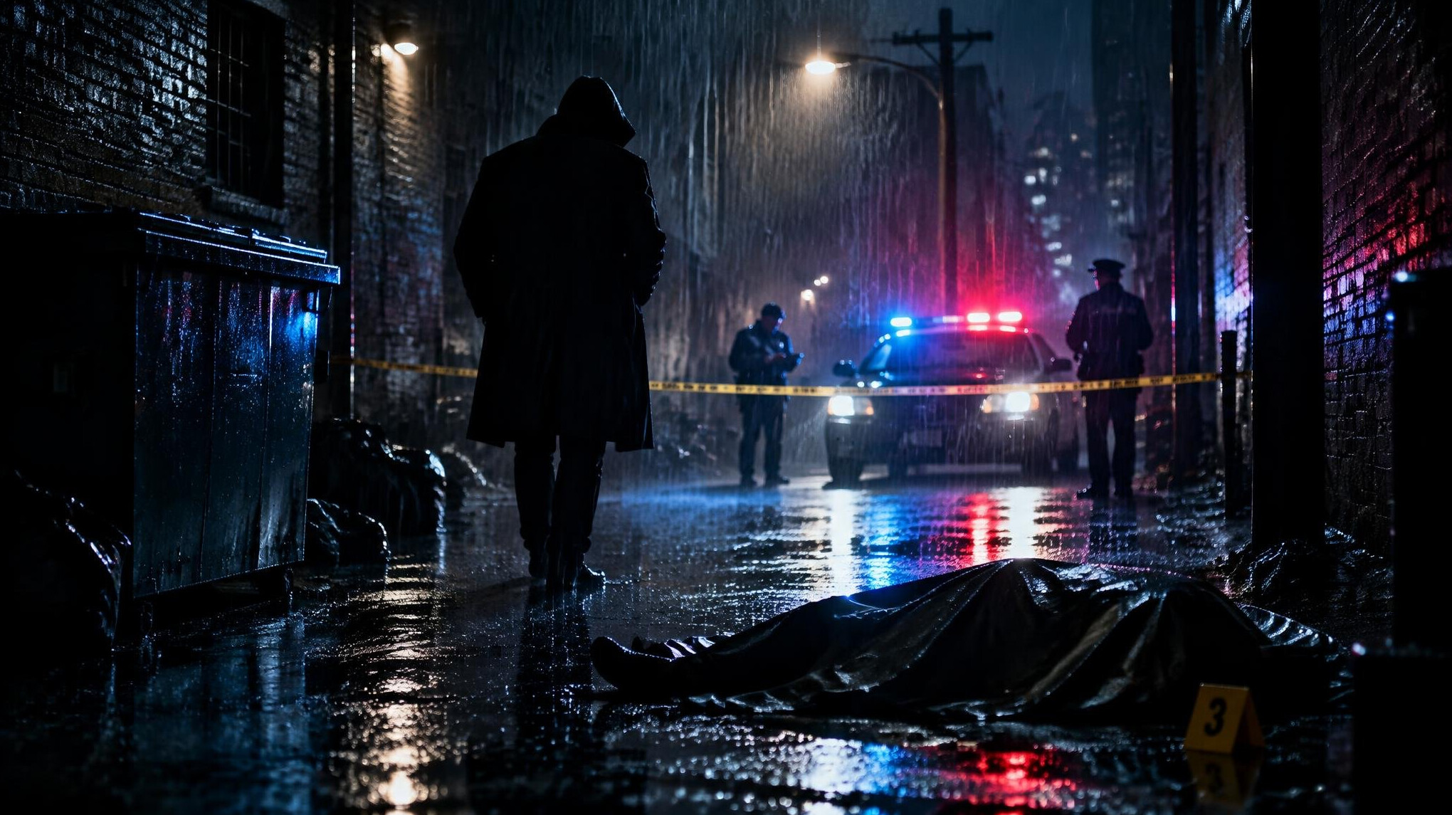 dark alley at night